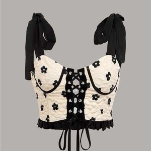 Bustier crop top